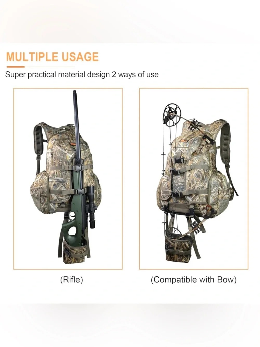 MYDAYS Hunting Camouflage Outdoor Hunting Camping Tactical Military Backpack